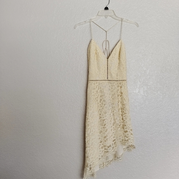 NWT NBD only yours mini asymmetric laced dress sz S - Picture 2 of 10